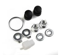 Kit de fixation pour axe de moteur de vélo électrique - Écrous de verrouillage - Rondelles de blocage - Entretoises et cache-écrous en caoutchouc pour une utilisation standard