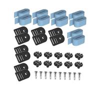 Kit de Fixation pour Bâche Solaire de Piscine, Kit de Fixation pour Tube D'enrouleur et Couverture Solaire, Sangles et Clips Couverture de Piscine, Fournitures Piscine Hors, Ensemble de 10 Pièces