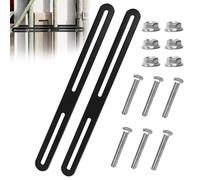 Kit de fixation pour boîte aux lettres de clôture - 280 x 24 mm - Kit de fixation de boîte aux lettres - Pour fixation de boîte aux lettres sur les portails ou les clôtures