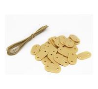 Kit de fixation pour brise vue, canisse anti-UV - 30 plaquettes + 4.20 m de fil - Beige