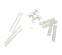 Kit de fixation pour charnière de porte de réfrigérateur congélateur - Compatible avec Whirlpool 481231019131, Smeg 697450403, Hotpoint C00312150