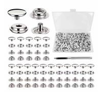 Kit de fixation pour couvercle bateau, boutons pression pour toile | kit de boutons à pression en acier inoxydable pour usage marin, extérieur et véhicules