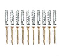 Kit de fixation pour plaque de plâtre M6 M8 en acier robuste pour ancrage mural creux - Kit de montage TV - 50 supports robustes pour radiateur de chaudière (50 pièces M6)