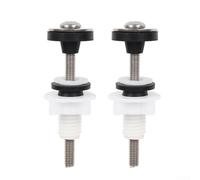Kit de fixation pour réservoir de WC avec boulons en acier inoxydable avec joints en caoutchouc double face pour une fixation sûre du réservoir à la cuvette et une utilisation à long terme