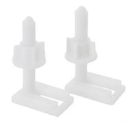 Kit de fixation pour siège de toilette - Vis de rechange et boulons de charnière avec pièces en caoutchouc et plastique pour une réparation fiable et fiable des toilettes (D)