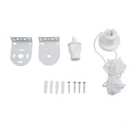 Kit de fixation pour stores enrouleurs avec tubes de 28 mm et 32 mm, avec chaîne et supports de montage pour une installation flexible à l'intérieur ou à l'extérieur (32 mm)