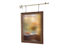 Kit de fixation pour tableaux, Kit de rails de galerie réglables, avec crochets et câbles, for exposition de photos, bureau, musée, école, plusieurs tailles, paquet de 1(72inch/183cm)