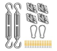 Kit de Fixation pour Voile d'- Pièces de Rechange pour Sail,Kit De Quincaillerie pour Voile Rétractable Solaire pour Navigation Terrasse Jardin Piscine Balcon