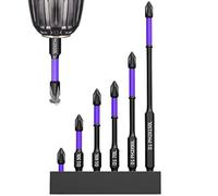 Kit de fixation - Rallonge pilote de 6 pièces de 150 mm, magnétisme puissant résistant à l'usure | Design durable à dents pour ateliers de menuiserie, projets de bricolage, actions de conduite pour PE