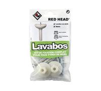 Kit de fixation - RED HEAD - Lavabos - Noir - Nylon - Lot de 2