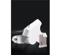 Kit De Fixation Rehausse De Guidon,pour CRF1000L Africa Twin 2016-2019 CRF1100L 2020 Pince D'installation pour Élévateur. Collier Serrage Adaptateur d'Extension(Argent)