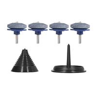 Kit de fixation universel pour affûteur lame tondeuse à gazon pierre aiguiser en acier, perceuse à main affûteur de lame équilibreur perceuse électrique compatible pour tondeuse