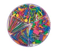Kit de fixations colorées - 6 articles assortis