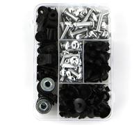 Kit De Fixations De Carénage pour Suzuki GSR1000 GSX-S750 GSX-S1000/F 2015-2019, Vis, Boulons, Écrous, Pièces De Fixation pour Pare-Brise Moto Vis pour Pare-Brise(Argent)