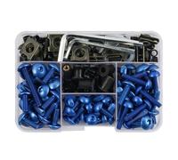 Kit De Fixations De Carénage pour Yamaha Xmax, Nmax, Tmax, CG250, Jog 50, 70, Pare-Brise, Carrosserie, Vis, Boulons Et Écrous Moto Vis pour Pare-Brise(Bleu)
