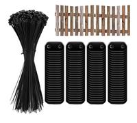 Kit de fixations de clôture - Supports de montage en PVC robustes, connecteurs d'écran de confidentialité résistants aux intempéries, matériel de fixation de barrière extérieure renforcée | Ensemble d