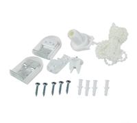Kit de fixations pour store enrouleur de 25 mm avec chaîne de rechange pour traitement de fenêtre, installation à domicile, bureau