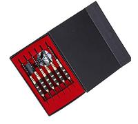 Kit de Fléchettes Professionnel, Jeu de Fléchettes en Cuivre Lourd pour Un Vol Stable, Conception Détachable avec 12 à Pointe Dure, Parfait pour Les Débutants et Le