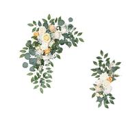Kit de fleurs artificielles pour arche de mariage Fleurs artificielles for mariage, 2 pièces/ensemble, signe de bienvenue, arc , réception fête, décorations florales d'angle fond scène en T(Color4)