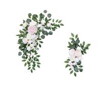 Kit de fleurs artificielles pour arche de mariage Fleurs artificielles for mariage, 2 pièces/ensemble, signe de bienvenue, arc , réception fête, décorations florales d'angle fond scène en T(Color3)