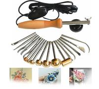 Kit de fleurs en tissu pour décoration de bricolage, température réglable, têtes de repassage, support anti-brûlure pour mariage et fête