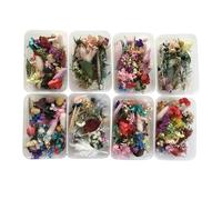 Kit de fleurs séchées naturelles pour résine et bricolage | Fleurs et feuilles pressées multicolores ] Artisanat | Véritable herbier botanique | Parfait pour le scrapbooking, les bijoux en résine et