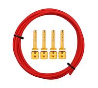 Kit de flexible de frein à disque hydraulique, Asudaro Bh59 / Bh90 Tuyau liquide vélo avec 4 ensembles d'inserts connexion d'olive Frein à disque hydraulique 2,5 m Convient pour Mountain Road VTT