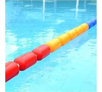 Kit de flotteurs de sécurité pour piscine, séparateur de couloir professionnel avec bouées vibrantes pour la sécurité des piscines, des voies navigables et des compétitions(Steel wire,9m/30ft)