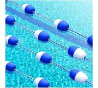 Kit de flotteurs de sécurité réglables pour piscine - Séparateur de couloir de nage de 8 à 35 mètres avec crochets en acier inoxydable, idéal pour la natation de compétition et les équipemen