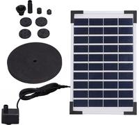kit de fontaine solaire 10V 5W Kit de pompe à eau de fontaine solaire flottante pour jardins, piscines, aquariums et aquariums