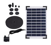 Kit de fontaine solaire flottante 10 V 5 W avec pompe à eau pour jardins, piscines, aquariums et aquariums.