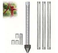 Kit De Forage De Puits Peu Profonds Robuste, Kits De Puits De Pointe D'entraînement En Acier Inoxydable 1-1/4, Tuyau De 36 Po De Longueur Et Tamis à Mailles De 60, Pour Une Vie Hors Réseau(3+1Kit)