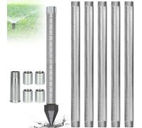 Kit De Forage De Puits Peu Profonds Robuste, Kits De Puits De Pointe D'entraînement En Acier Inoxydable 1-1/4, Tuyau De 36 Po De Longueur Et Tamis à Mailles De 60, Pour Une Vie Hors Réseau(5+1Kit)