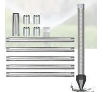 Kit de forage pour puits peu profonds : Crépine de puits à pointe filtrante de 1-1/4 pouce, pointe d'enfoncement robuste avec tuyaux galvanisés, filtration à maille 60, système d'eau manuel(5M Kit)