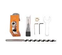 Kit de forets à gabarit de cheville en alliage d'aluminium de qualité supérieure, usiné CNC, localisateur de trous de cheville de 10 mm, tarière étendue, jeu de forets à fraiser