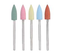 Kit de forets à ongles, tête de polissage en caoutchouc pour ongles Art Forets à ongles manucure pédicure polissage des ongles accessoire accessoire de fraise à ongles électrique 5pcs/set(152)