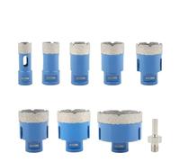 Kit de forets à sec brasés, jeu scies cloche filetage M14, outils d'ouverture carreaux céramique, granit et marbre, 4/6/7/9/12 pièces(9Pcs(30))