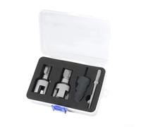 Kit de forets filetés pour tuyaux de 1/2" et 3/4", outil de filetage interne et externe avec fraisage triple cannelure pour PVC, PPR, MPP