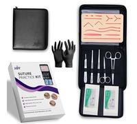 Kit de formation à la suture avec gants en silicone pour étudiants, protection en maille horizontale et verticale pour une meilleure durabilité, à des fins de formation uniquement.