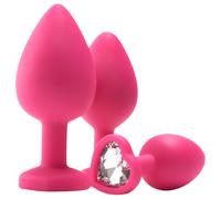 Kit de formation anale Flirts - ensemble de plugs (3 pièces) - rose