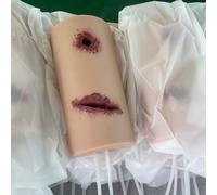 Kit De Formation Au Pansement Des Plaies, Module De Peau Blessée, Simule Le Pansement Des Plaies, Formateur Au Garrot, Réutilisable, Modèle De Simulateur De Lacération Du Bras, Modèle De Suture
