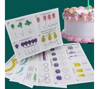 Kit De Formation Aux Techniques De Décoration De Gâteaux, À Réaliser Soi-Même, Crème, Planche De Pratique, Dessins, Pr Sale