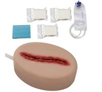 Kit de formation Stop The Bleed, avec gaze de compression, compresse imperméable et poche de perfusion, peau humaine simulée, formation aux premiers secours Stop The Bleed