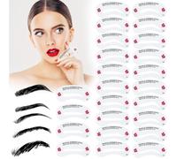 Kit de forme de pochoir à sourcils 24 pièces