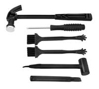 Kit de Fouille de Pierres Précieuses, Marteau à Burin Noir | Outil de Creusement Jouet en Plastique et Fer, 1 Set, Fouilles Ludiques, Kit Archéologie