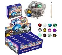 Kit de fouille de Pierres précieuses | Roches et Pierres précieuses pour Les,Crystal Mining Kit Cultivez la persévérance, la Concentration, la pensée, la Relation Parent-Enfant pour Le Nouvel an, Les
