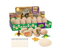 Kit de Fouilles de Dinosaures - Archéo-Ludic - 12 Oeufs à Déterrer - Pour Enfants 4-9 Ans - Jouet Éducatif