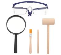 Kit de Fouilles de Fossiles pour Garçon et Filles, 1 Set Bois et Plastique
