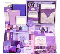 Kit de fournitures de scrapbooking, 351 pièces de journal avec fournitures de journal, carnet de scrapbooking esthétique en papier A6, kit de scrapbooking, cadeau d'artisanat pour adultes