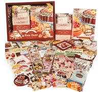 Kit de Fournitures de Scrapbooking, Fournitures Vintage pour Junk Journal, Kit de Scrapbook avec autocollants esthétiques, Ensemble de papeterie mignon, Kit pour Bullet Journaling, Fournitures